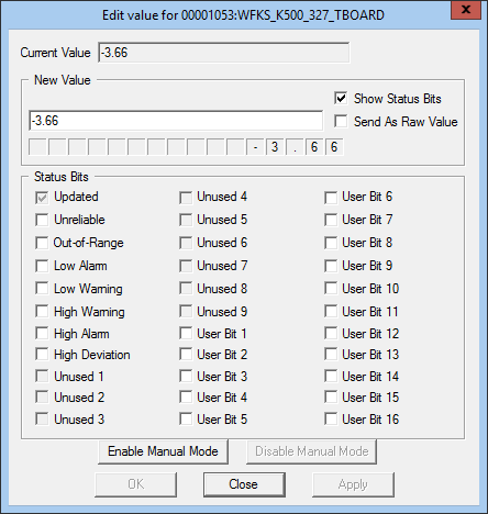 Edit value for Dialog Box